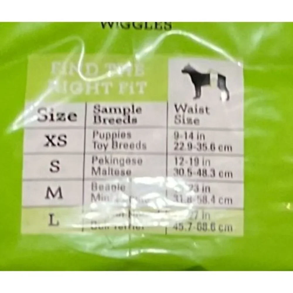 NIP Wags & Wiggles Disposable Diapers For Male Dogs Large 12-Count 4 Packs New